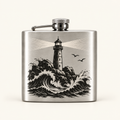 Der letzte Leuchtturm – Flachmann mit Motiv