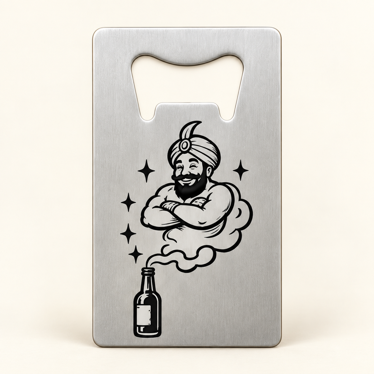 Flaschenöffner „Bierflaschen-Genie“ – optional mit persönlicher Widmung