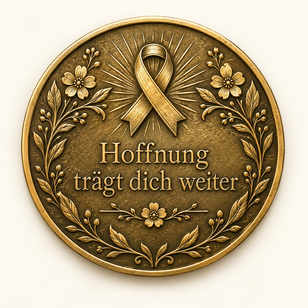 Hoffnung & Stärke – Erinnerungsmünze aus Messing