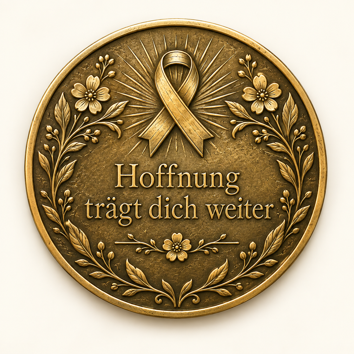 Hoffnung & Stärke – Erinnerungsmünze aus Messing