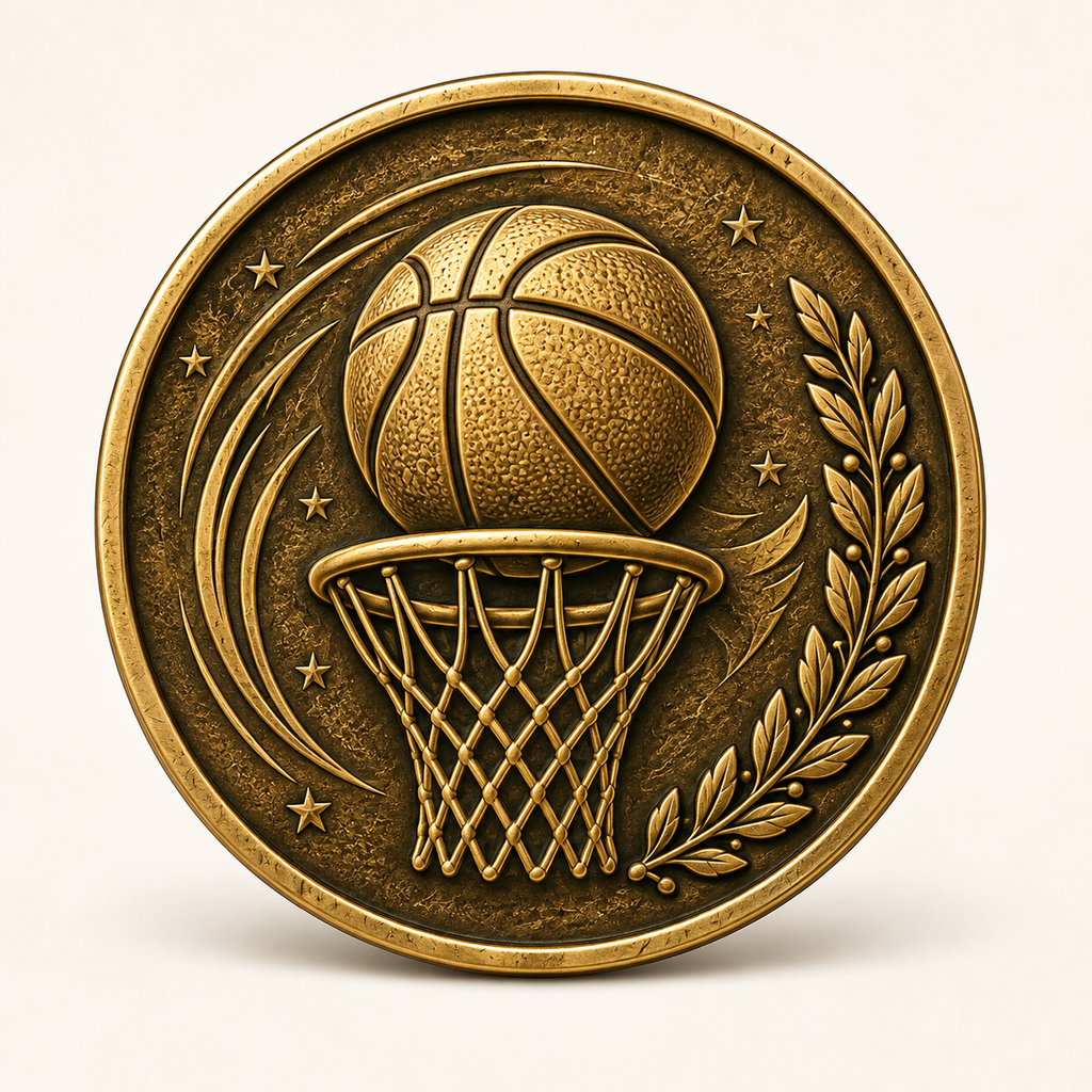 Basketball – Erinnerungsmünze mit persönlicher Widmung