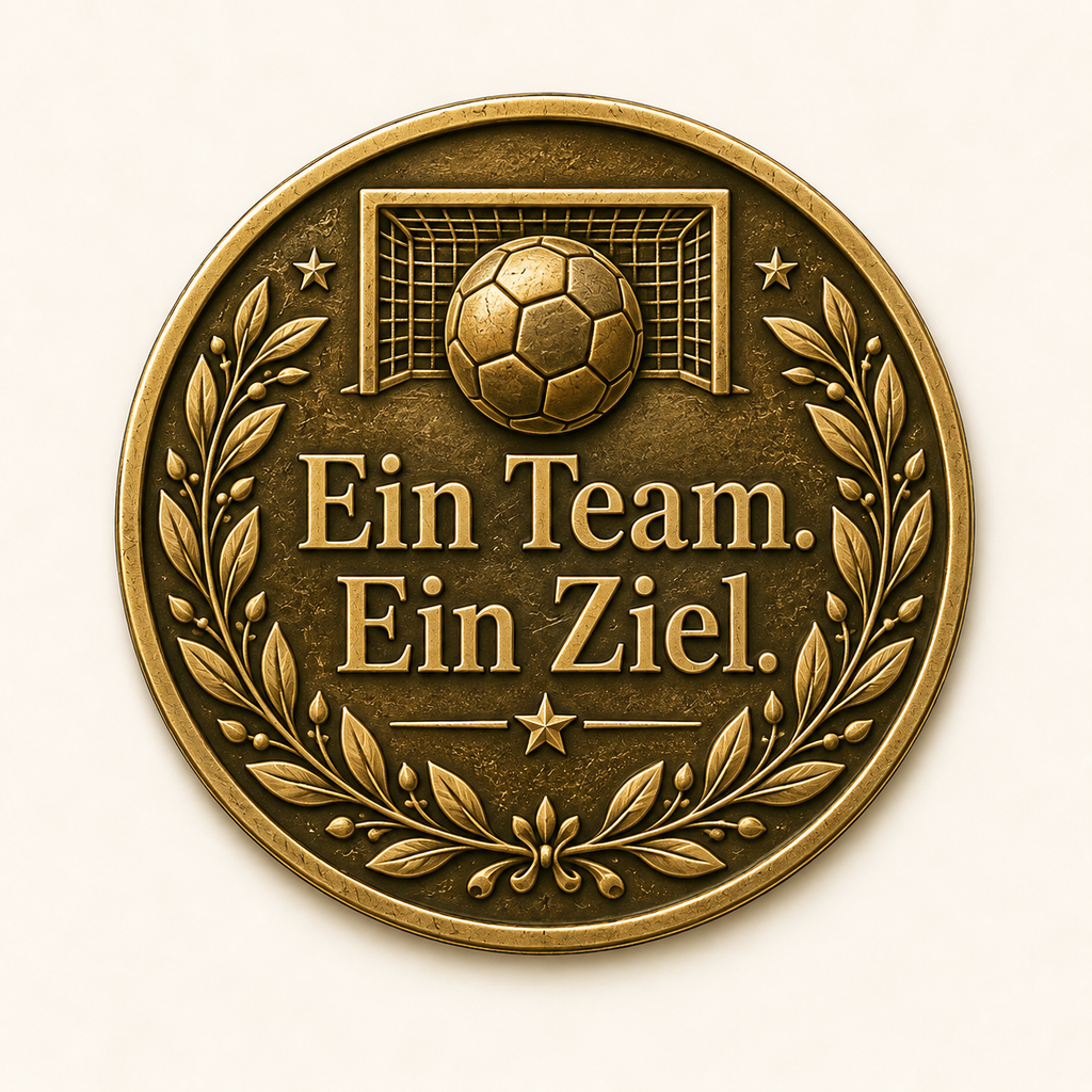 Handball – Erinnerungsmünze mit persönlicher Widmung