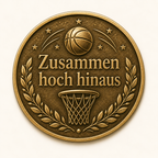 Basketball – Erinnerungsmünze mit persönlicher Widmung