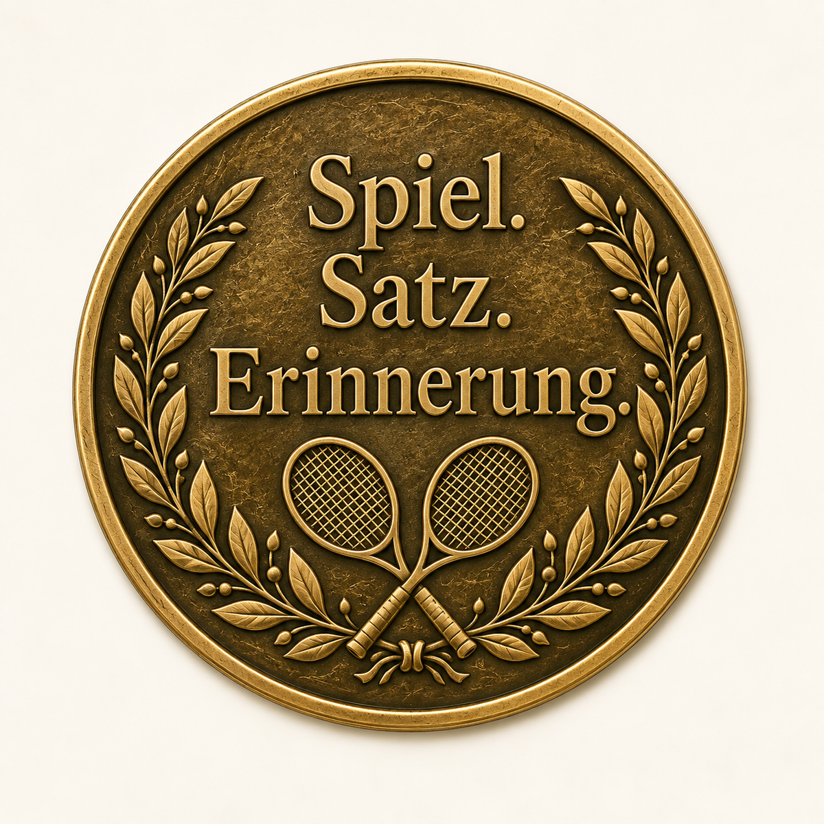 Tennis – Erinnerungsmünze mit persönlicher Widmung