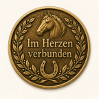 Reitsport – Vereinsmünze mit persönlicher Widmung