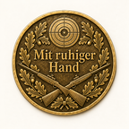 Schützenverein – Erinnerungsmünze mit persönlicher Widmung