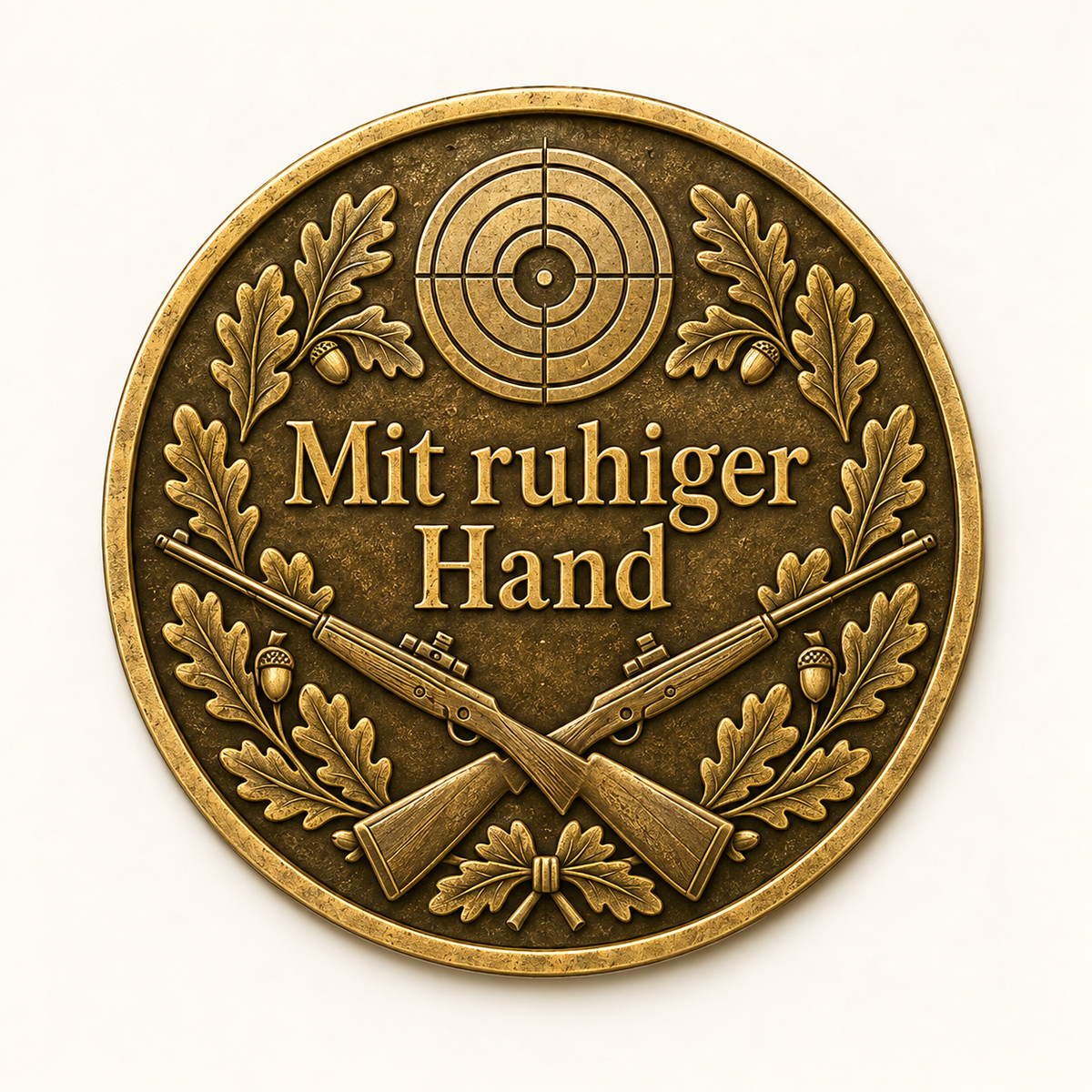 Schützenverein – Erinnerungsmünze mit persönlicher Widmung