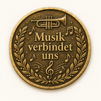 Musikverein – Erinnerungsmünze mit persönlicher Widmung