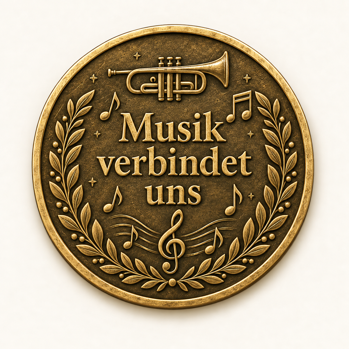 Musikverein – Erinnerungsmünze mit persönlicher Widmung