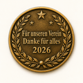 Vereins- & Ehrenmünze Unikat – eigenes Bild mit persönlicher Widmung