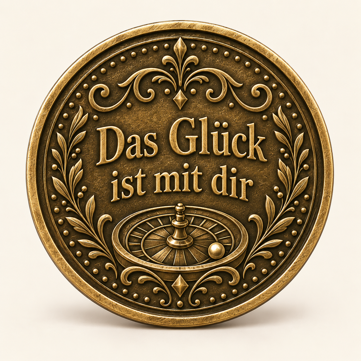 Roulette – personalisierte Spielmünze mit Widmung
