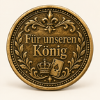 Kartenkönig – personalisierte Poker- & Spielmünze mit Widmung