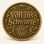Darts – personalisierte Spielmünze mit Widmung