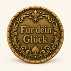 Royal Flush – personalisierte Pokermünze mit Widmung