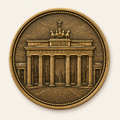 Brandenburger Tor – personalisierte Reise- & Naturmünze mit Widmung