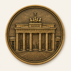 Brandenburger Tor – personalisierte Reise- & Naturmünze mit Widmung