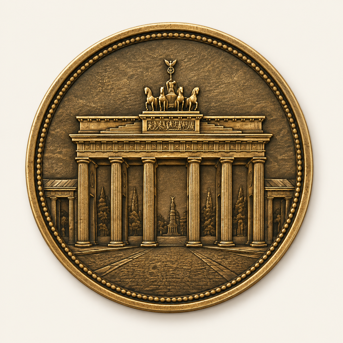 Brandenburger Tor – personalisierte Reise- & Naturmünze mit Widmung