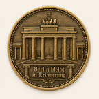 Brandenburger Tor – personalisierte Reise- & Naturmünze mit Widmung