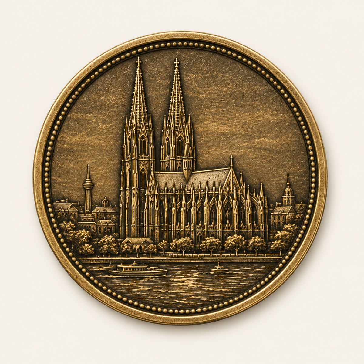 Kölner Dom – personalisierte Reise- & Naturmünze mit Widmung