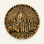 Dresdner Frauenkirche – personalisierte Reise- & Naturmünze mit Widmung