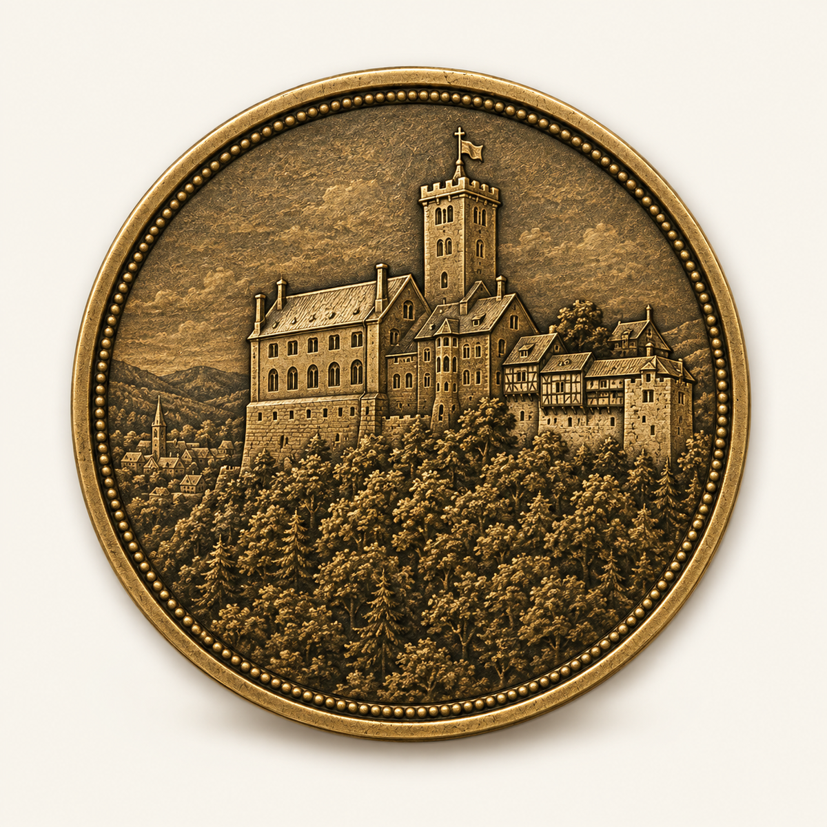 Wartburg – personalisierte Reise- & Naturmünze mit Widmung