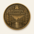 Hamburger Speicherstadt – personalisierte Münze mit Widmung