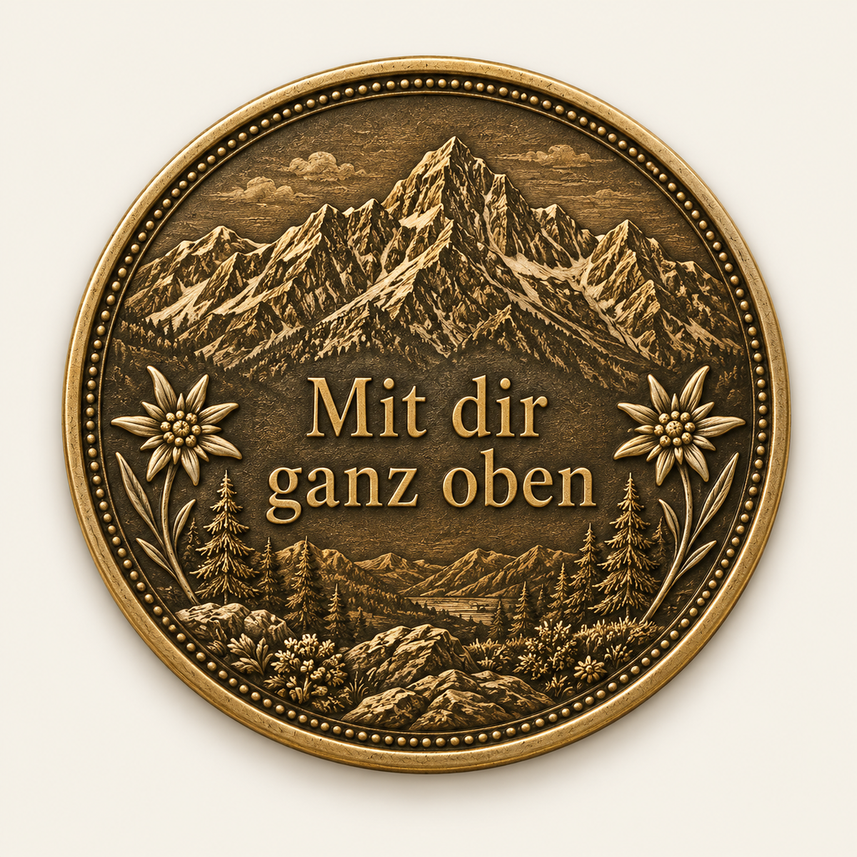 Zugspitze – personalisierte Reise- & Naturmünze mit Widmung