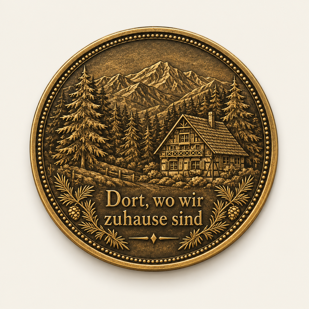 Schwarzwald – personalisierte Reise- & Naturmünze mit Widmung