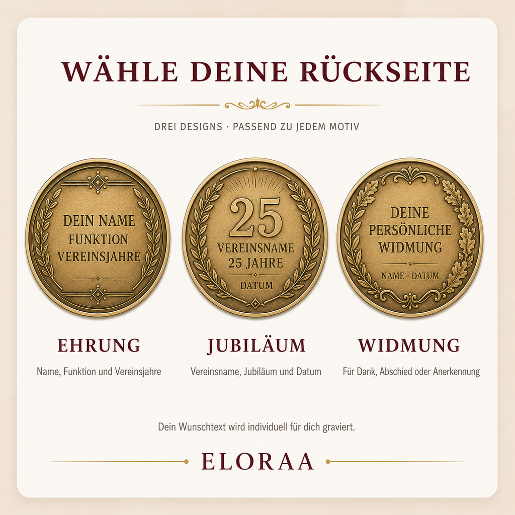 Vereins- & Ehrenmünze aus Messing