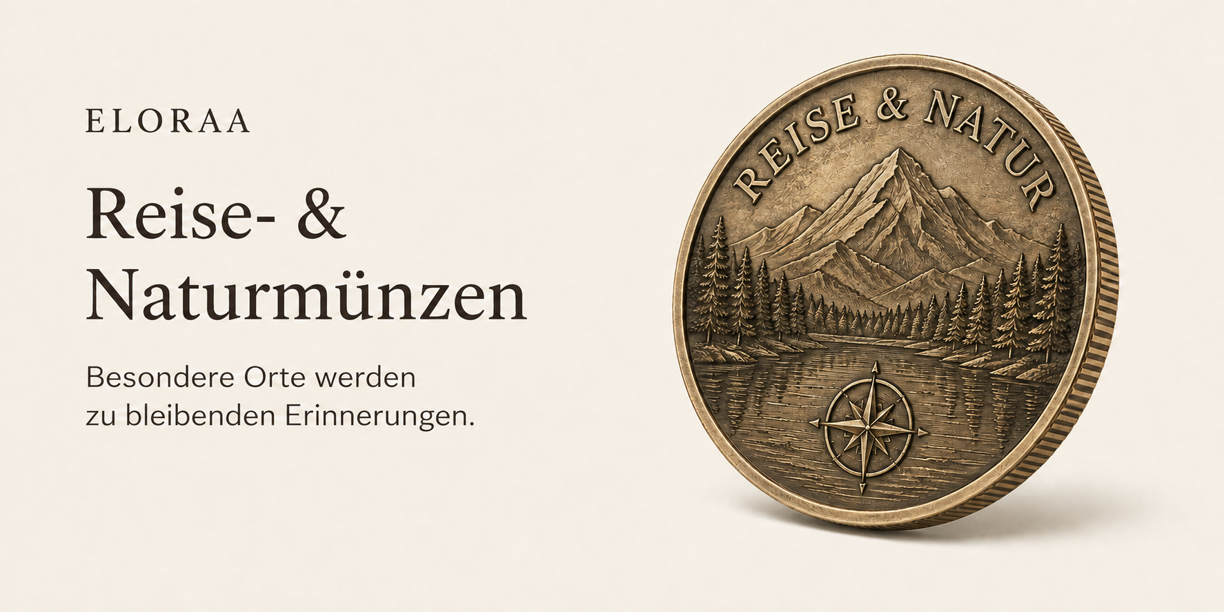 Personalisierte Reise- & Naturmünze – Deutschland entdecken