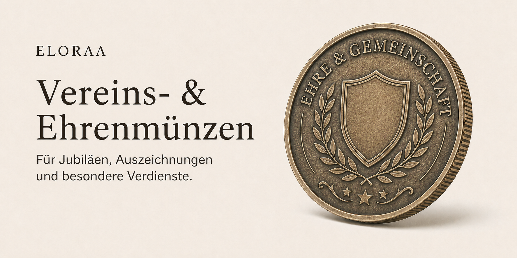 Vereins- & Ehrenmünze aus Messing