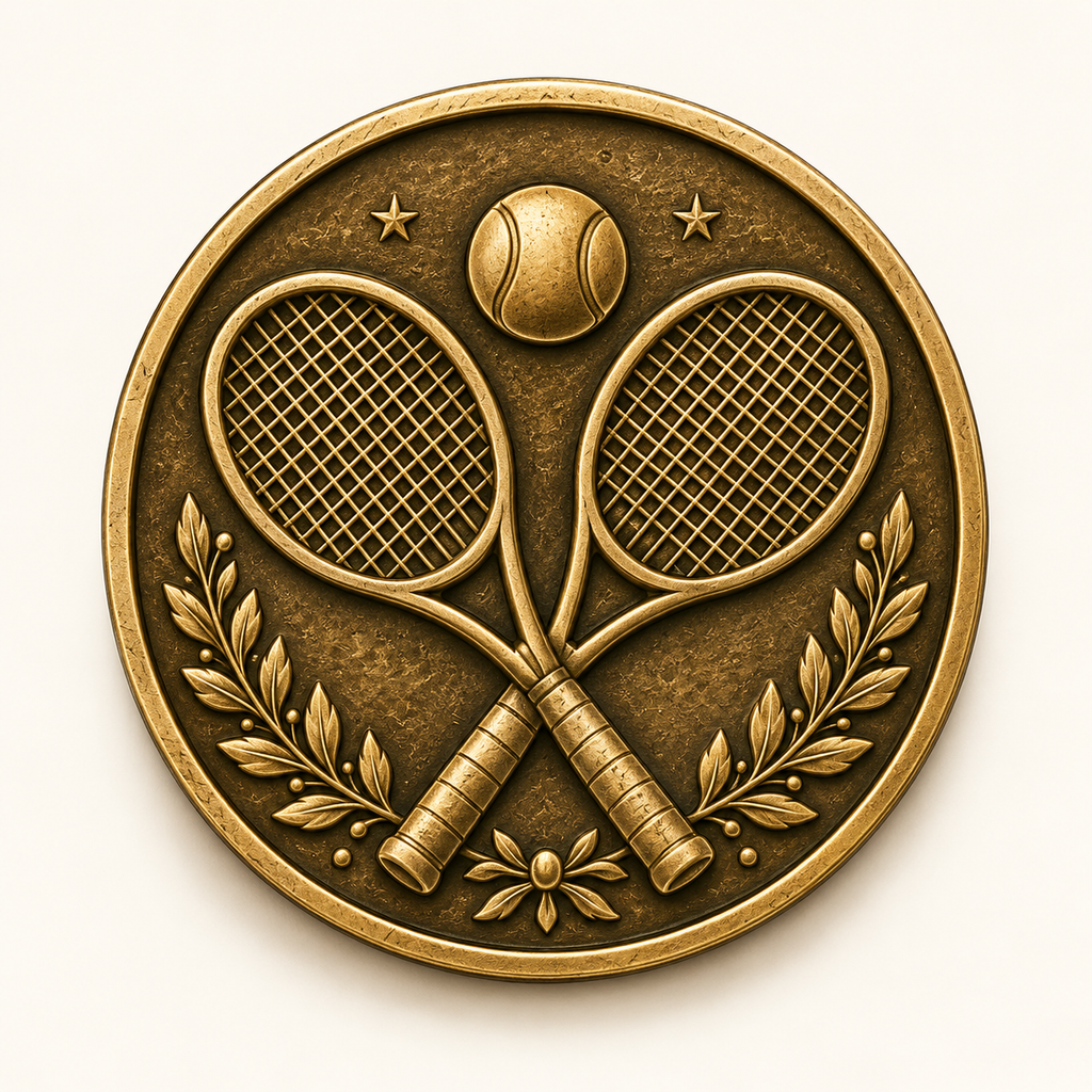 Tennis – Erinnerungsmünze mit persönlicher Widmung