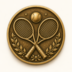 Tennis – Erinnerungsmünze mit persönlicher Widmung