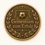 Fußball – Vereinsmünze mit persönlicher Widmung