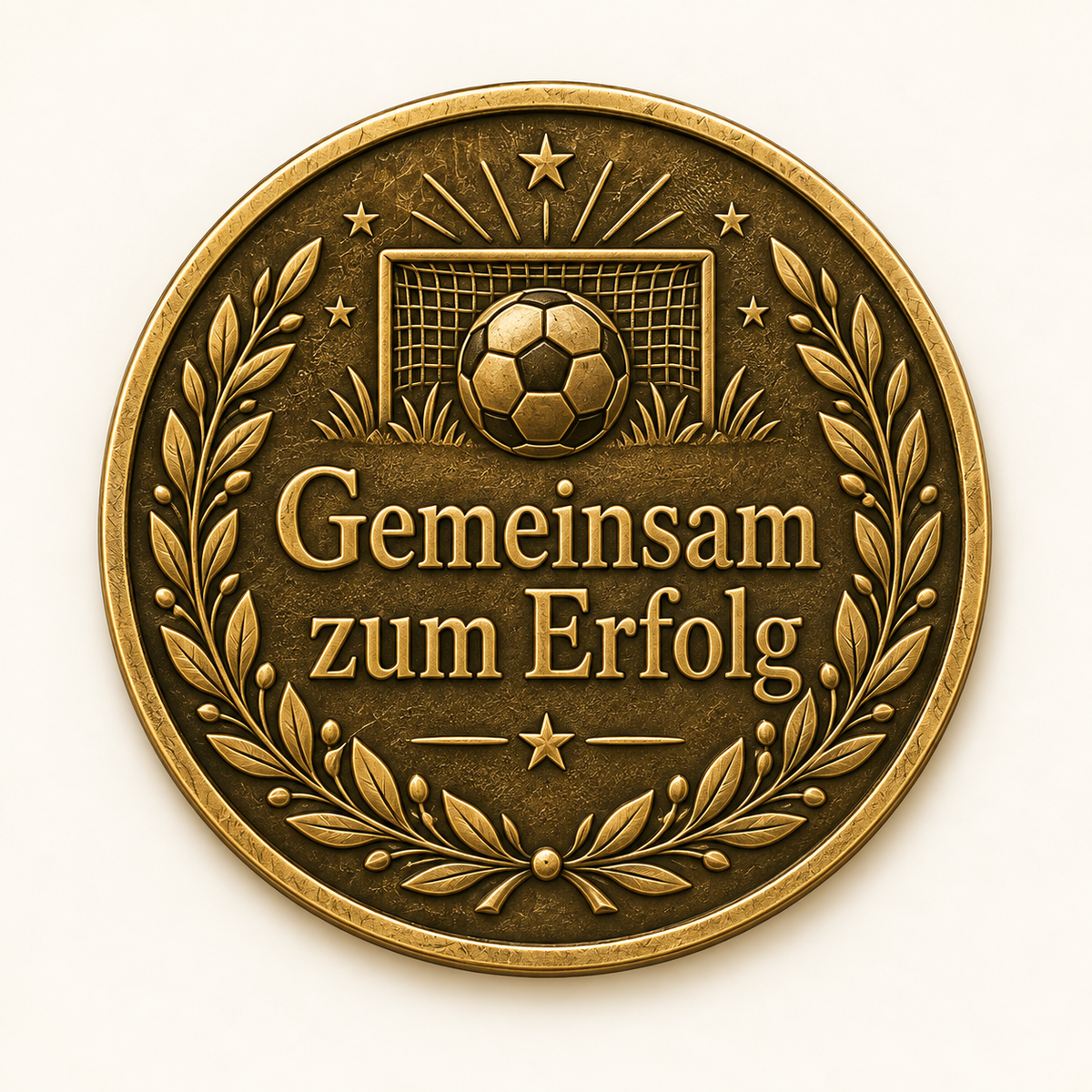 Fußball – Vereinsmünze mit persönlicher Widmung