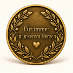Unikat-Erinnerungsmünze mit eigenem Foto und persönlicher Widmung